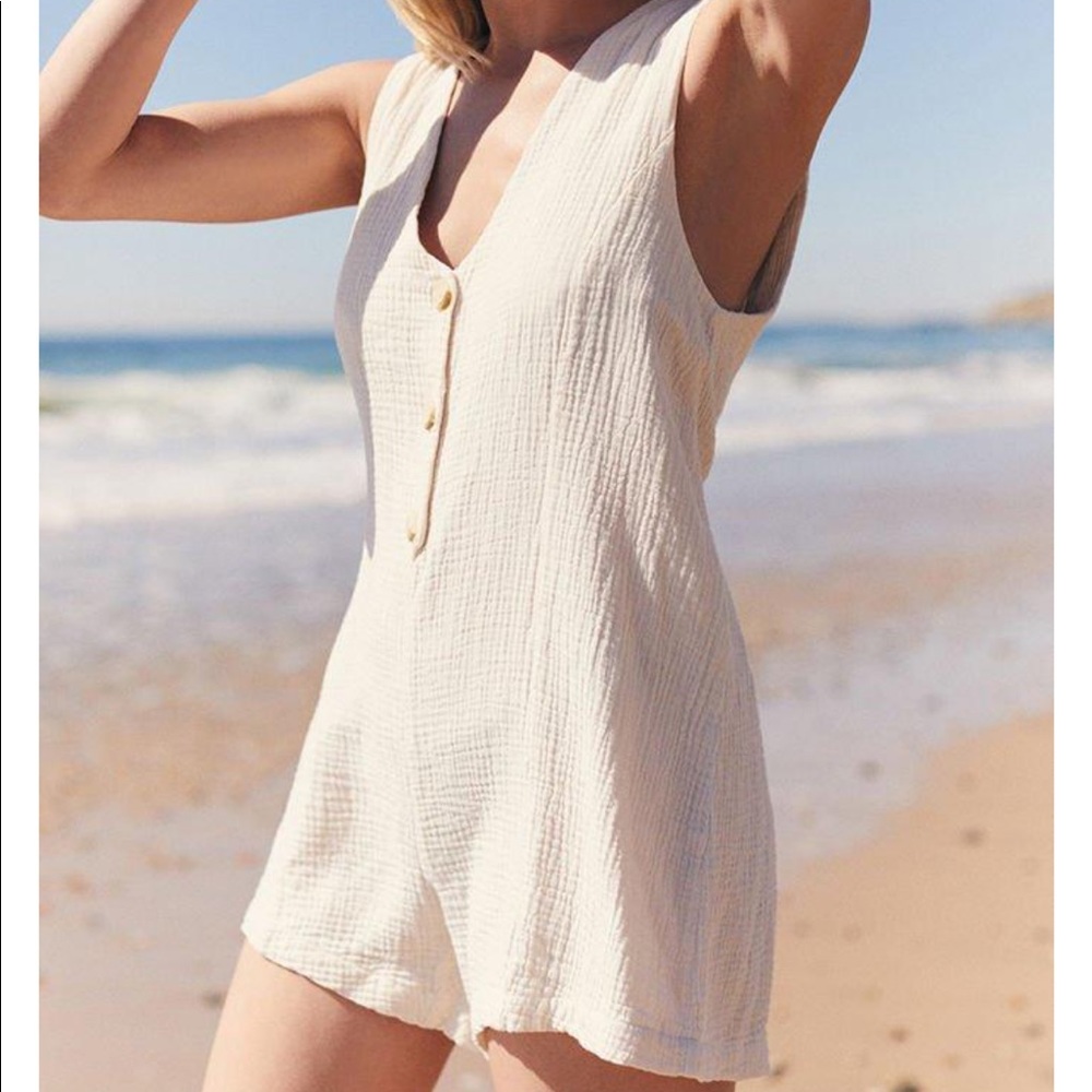NWOT rhythm. Cream Camille Romper